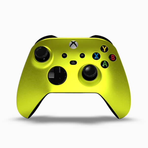 Chrome Gold Xbox Controller Front